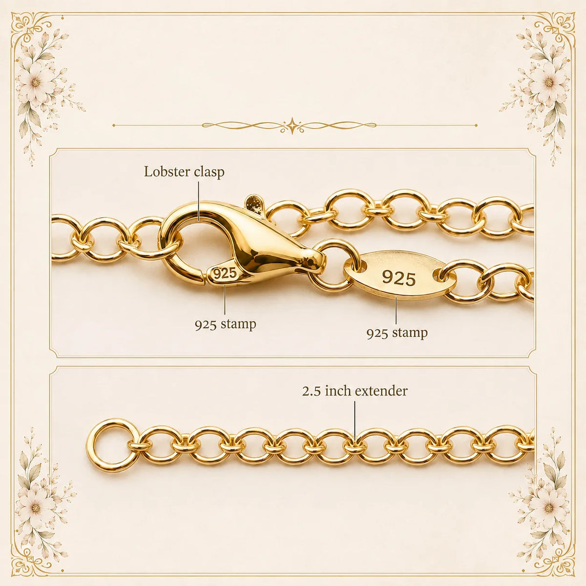 Necklace chain details