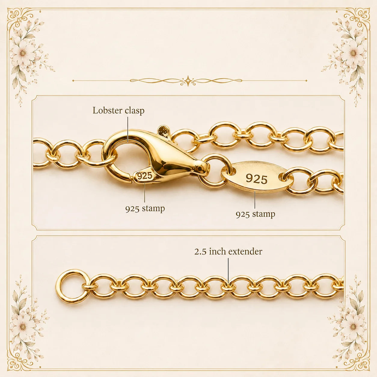 Necklace chain details