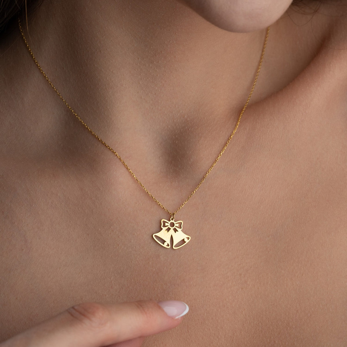 Christmas Bells Necklace | Festive Gift for Her
