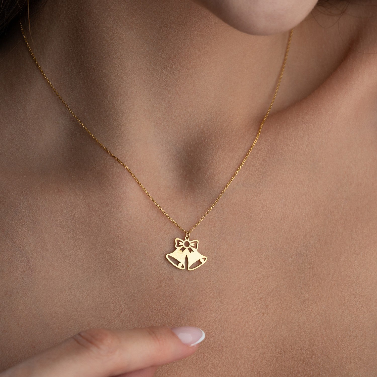 Christmas Bells Necklace | Festive Gift for Her
