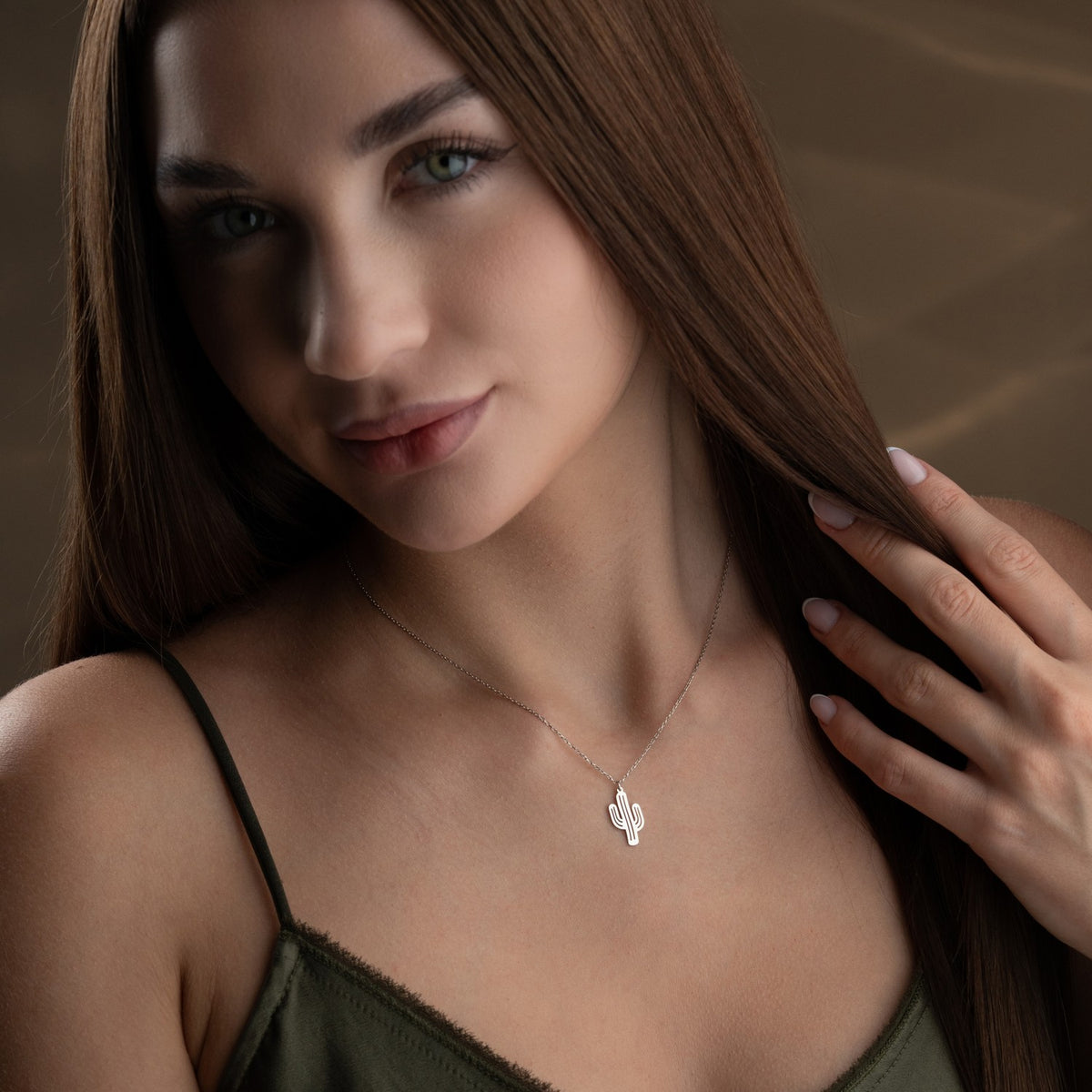 Cactus Necklace | Symbol of Strength Gift