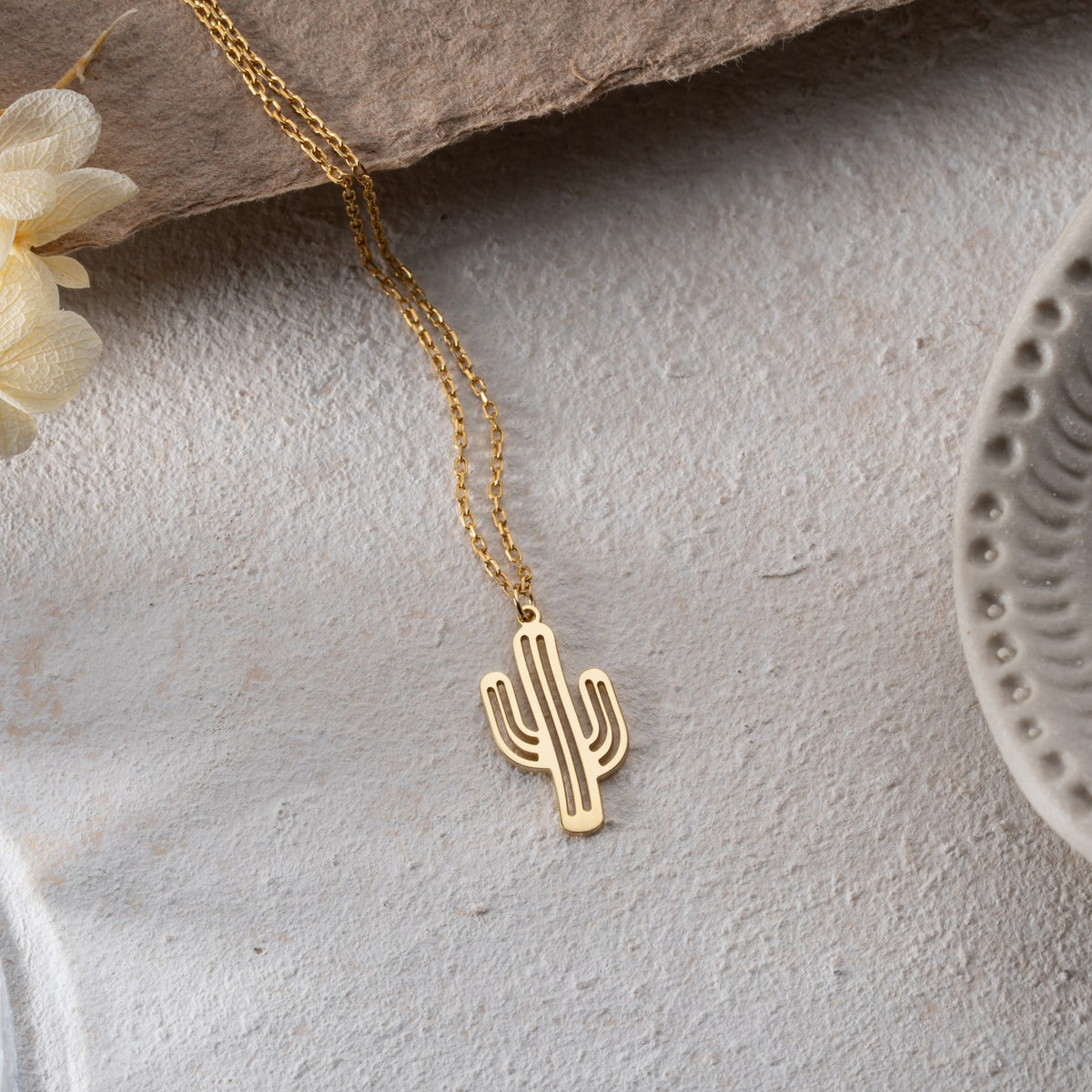 Cactus Necklace | Symbol of Strength Gift