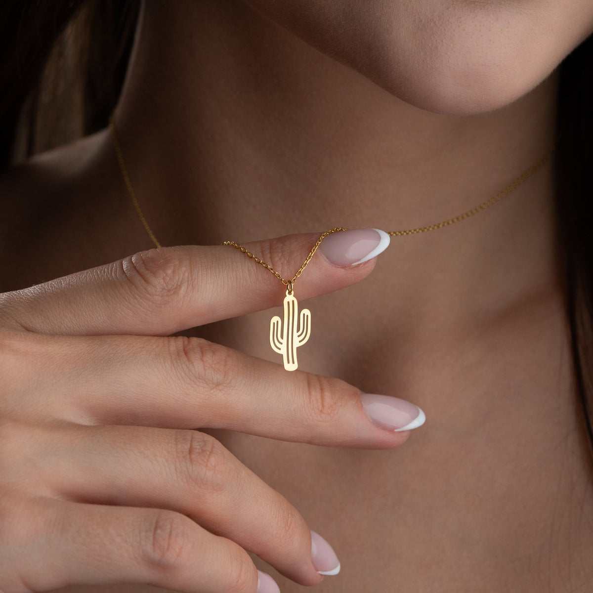 Cactus Necklace | Symbol of Strength Gift