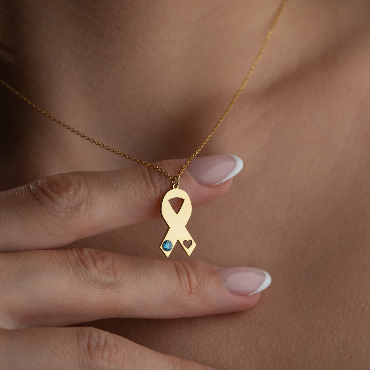 Awareness Ribbon Necklace | Symbol of Hope Gift