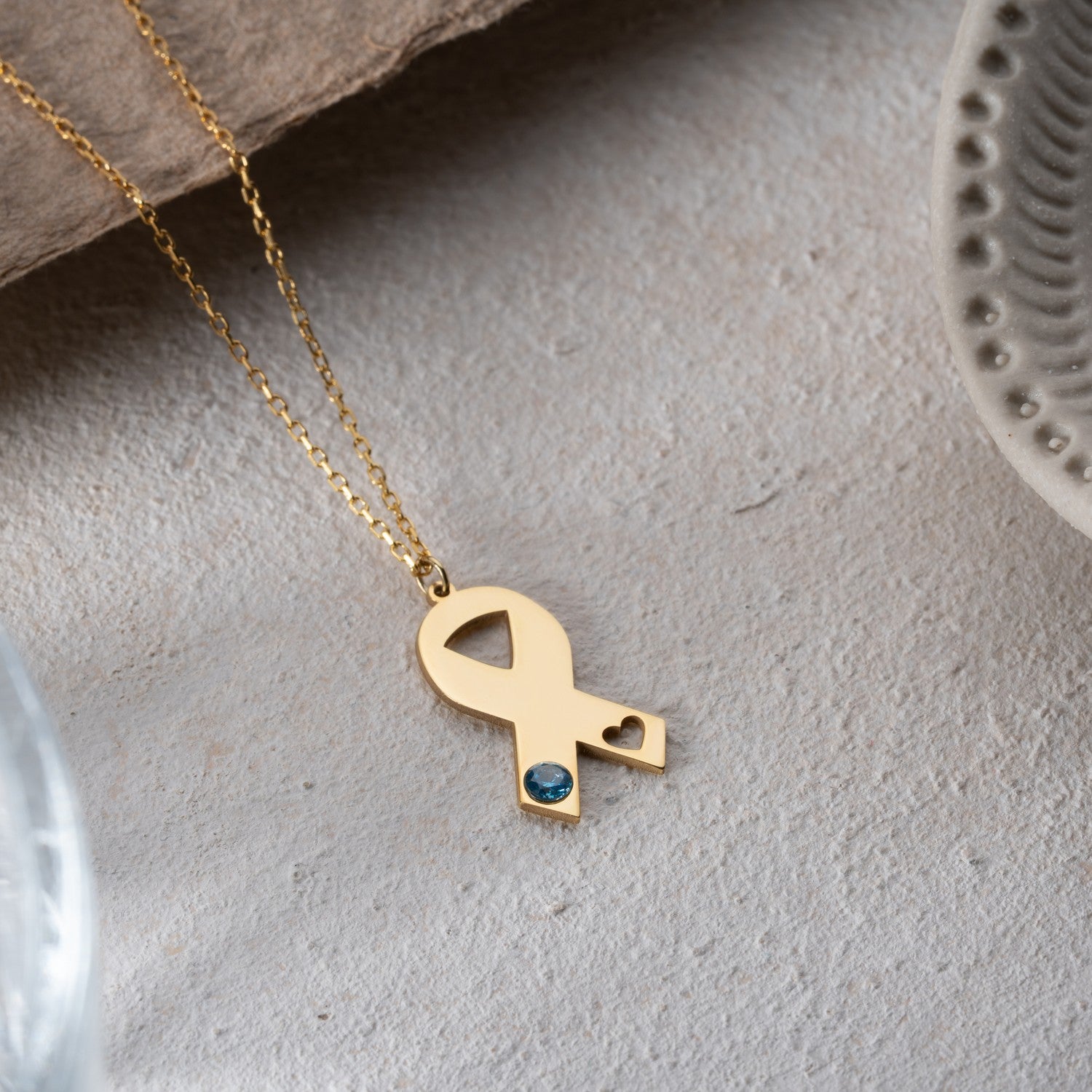 Awareness Ribbon Necklace | Symbol of Hope Gift