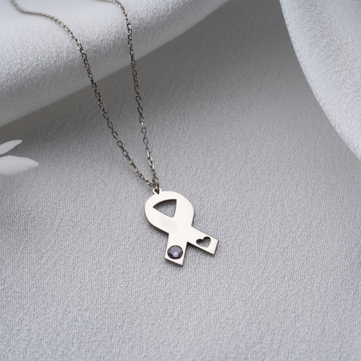 Awareness Ribbon Necklace | Symbol of Hope Gift