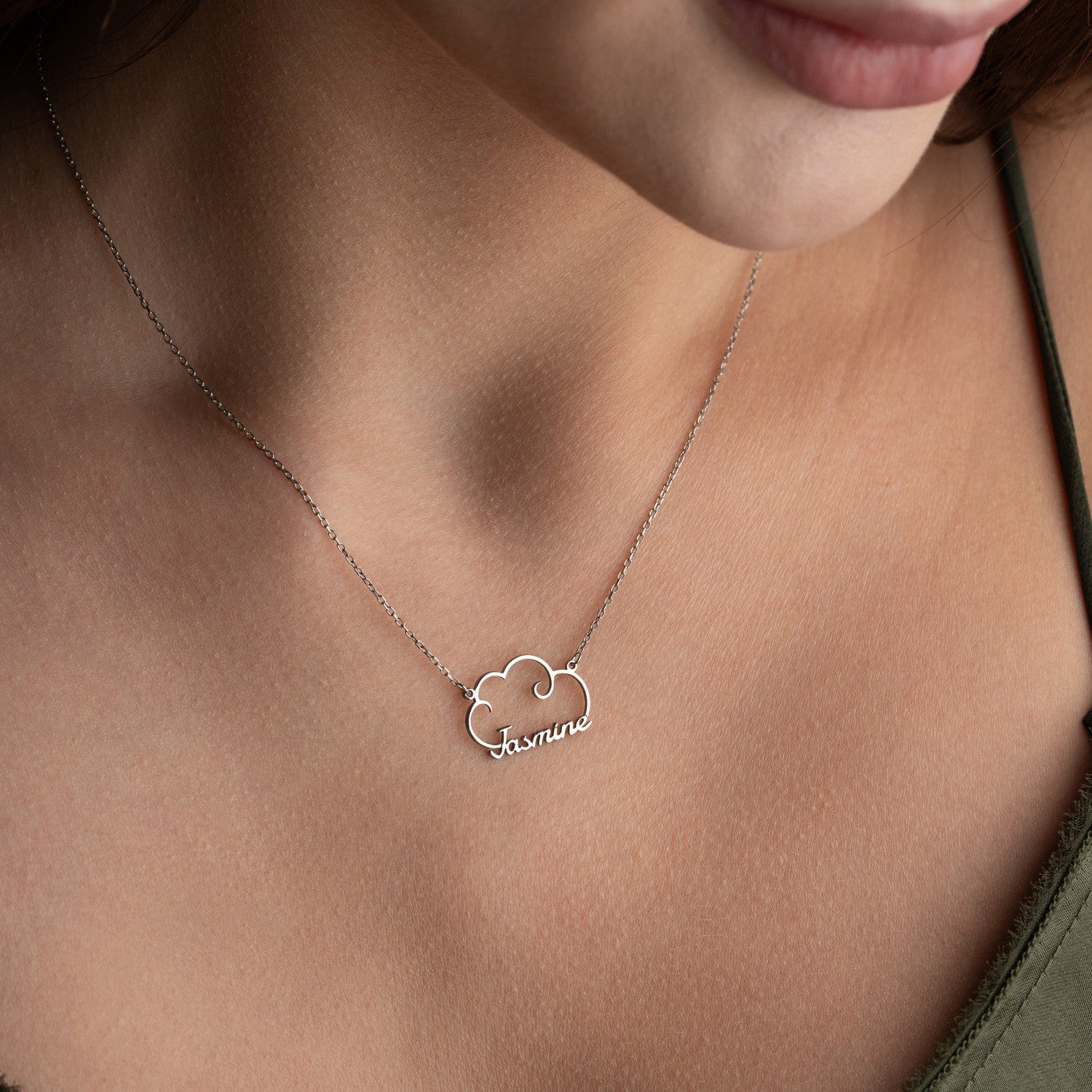 Dreamer Name Necklace | "On Cloud Nine" Gift