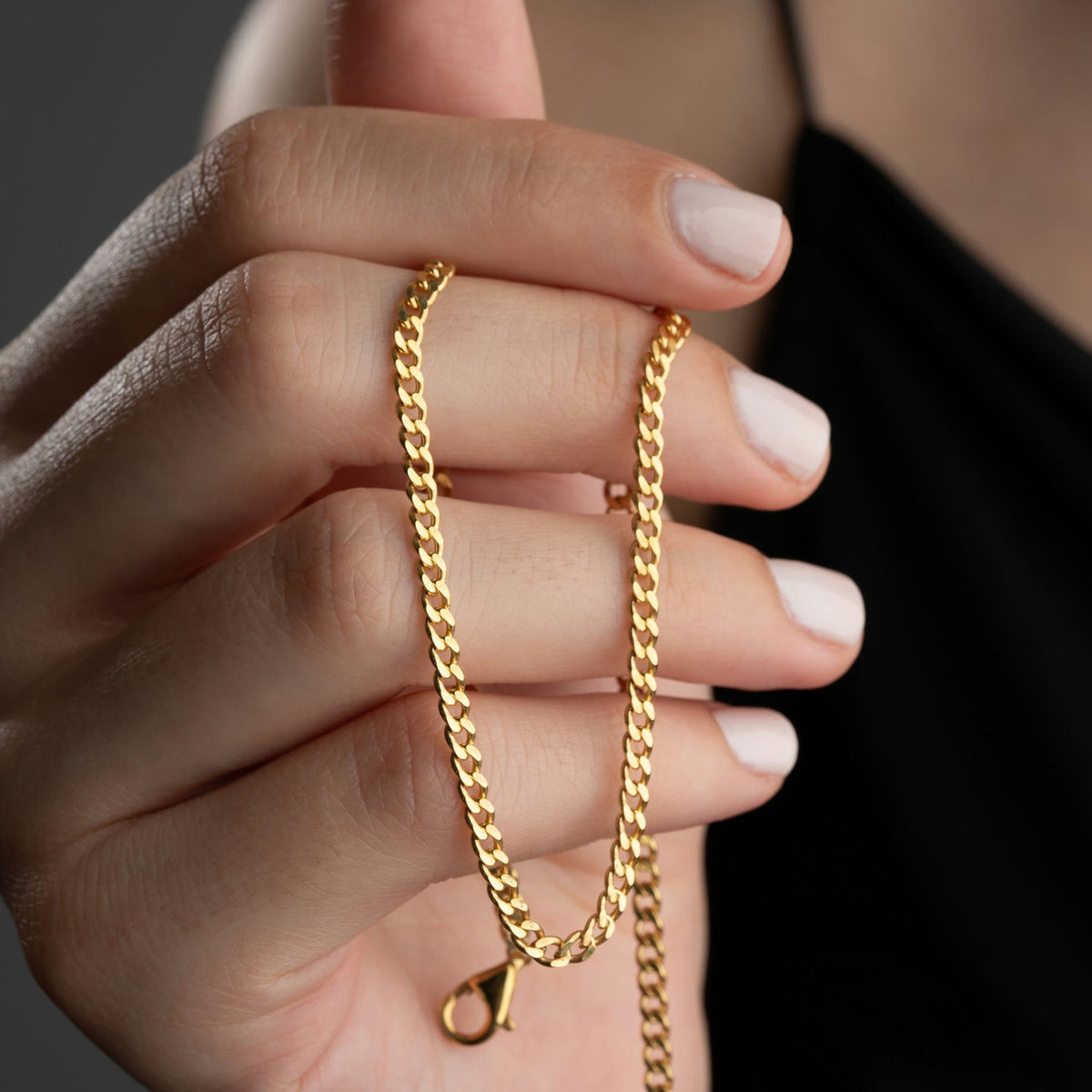 Curb Chain Necklace for Women