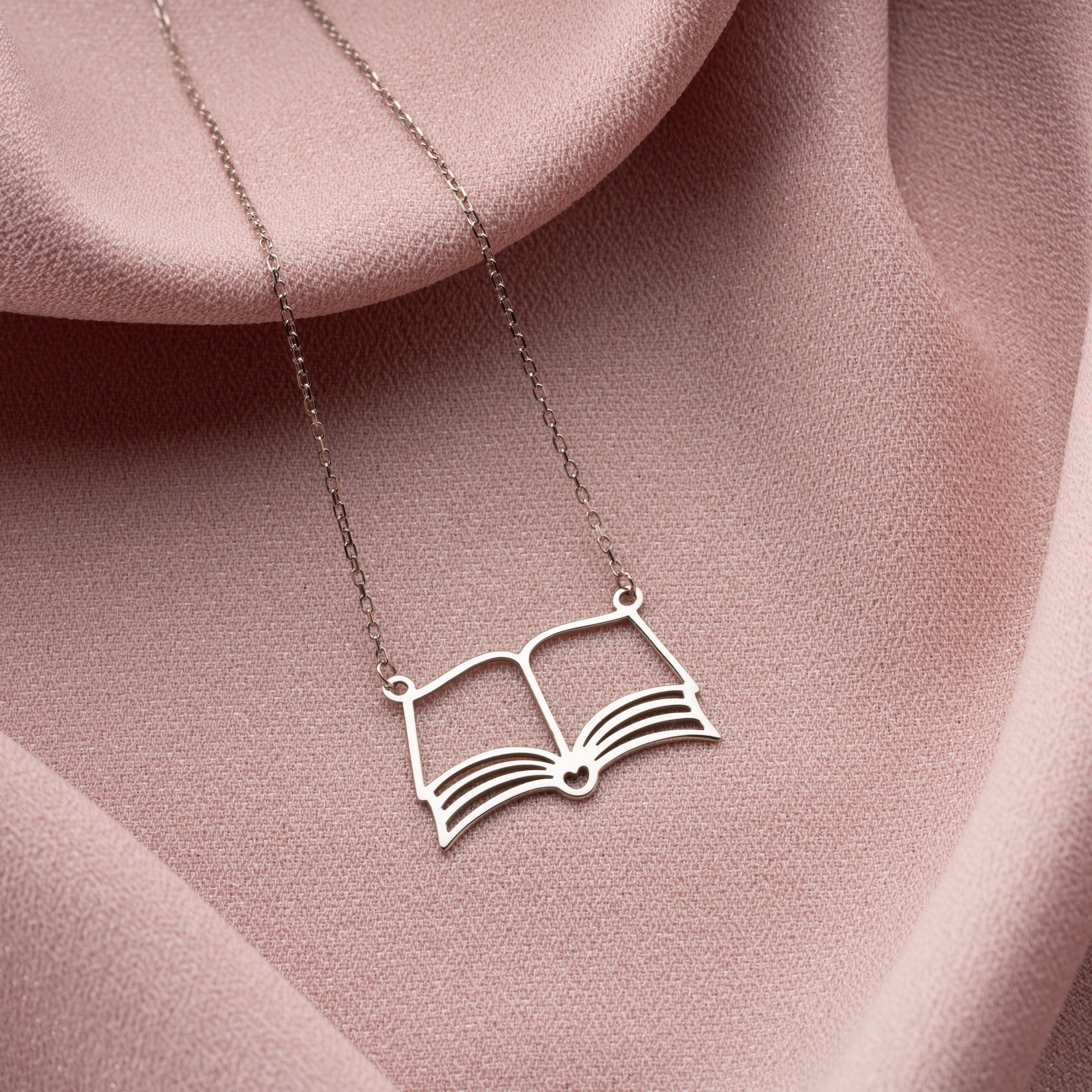 Open Book Necklace