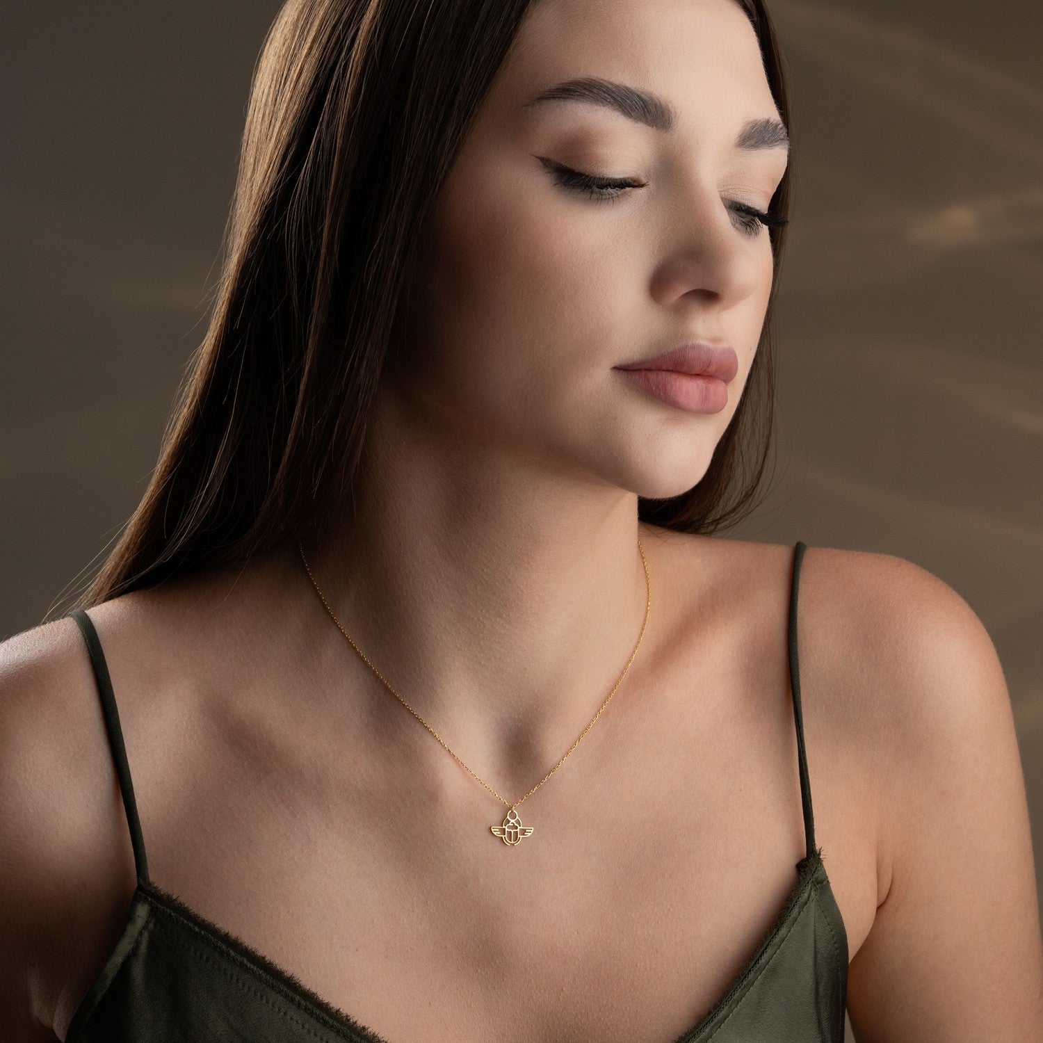 Scarab Beetle Necklace | Symbol of Rebirth Gift