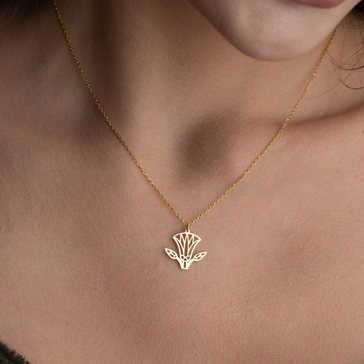Lotus Necklace | Symbol of Rebirth Gift