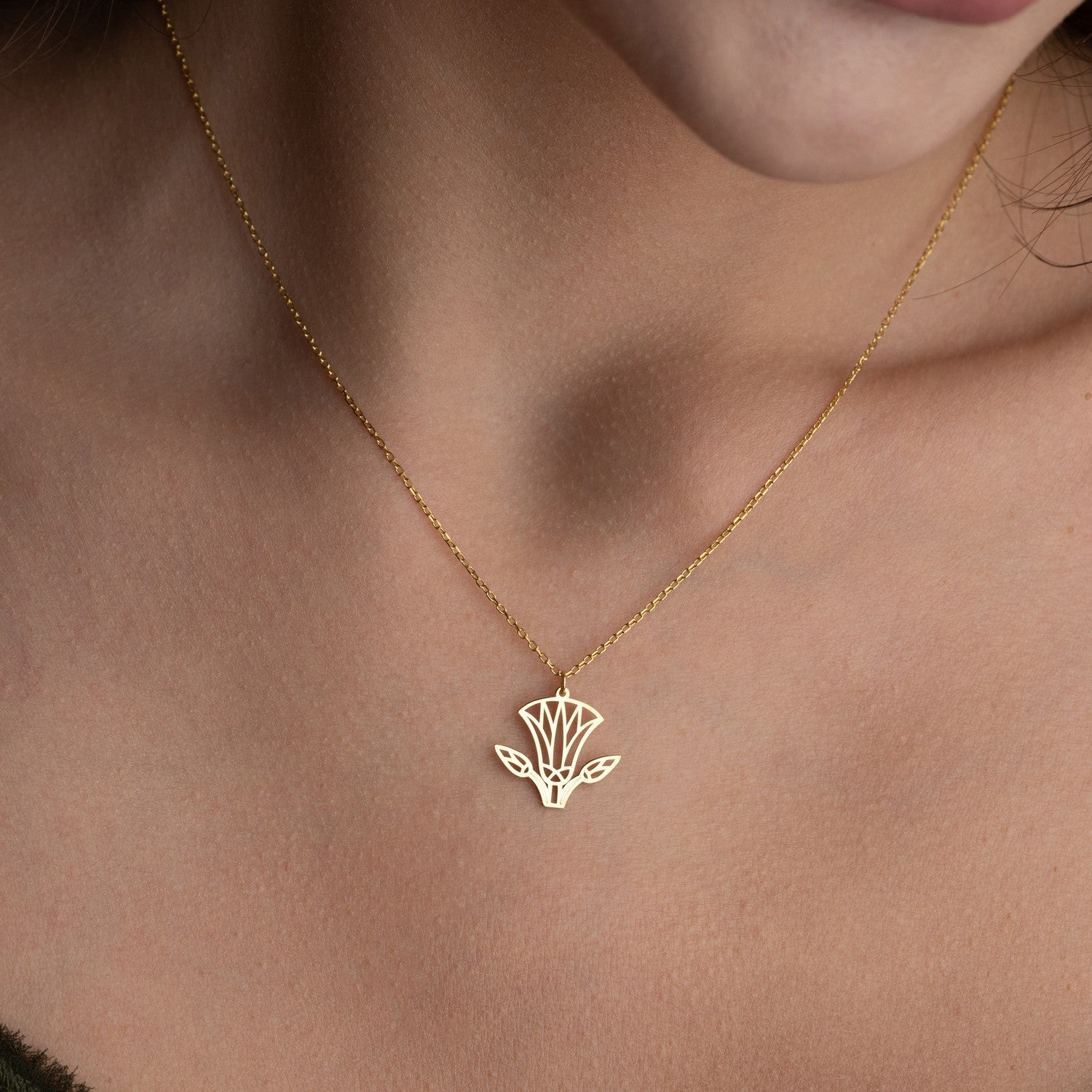 Lotus Necklace | Symbol of Rebirth Gift