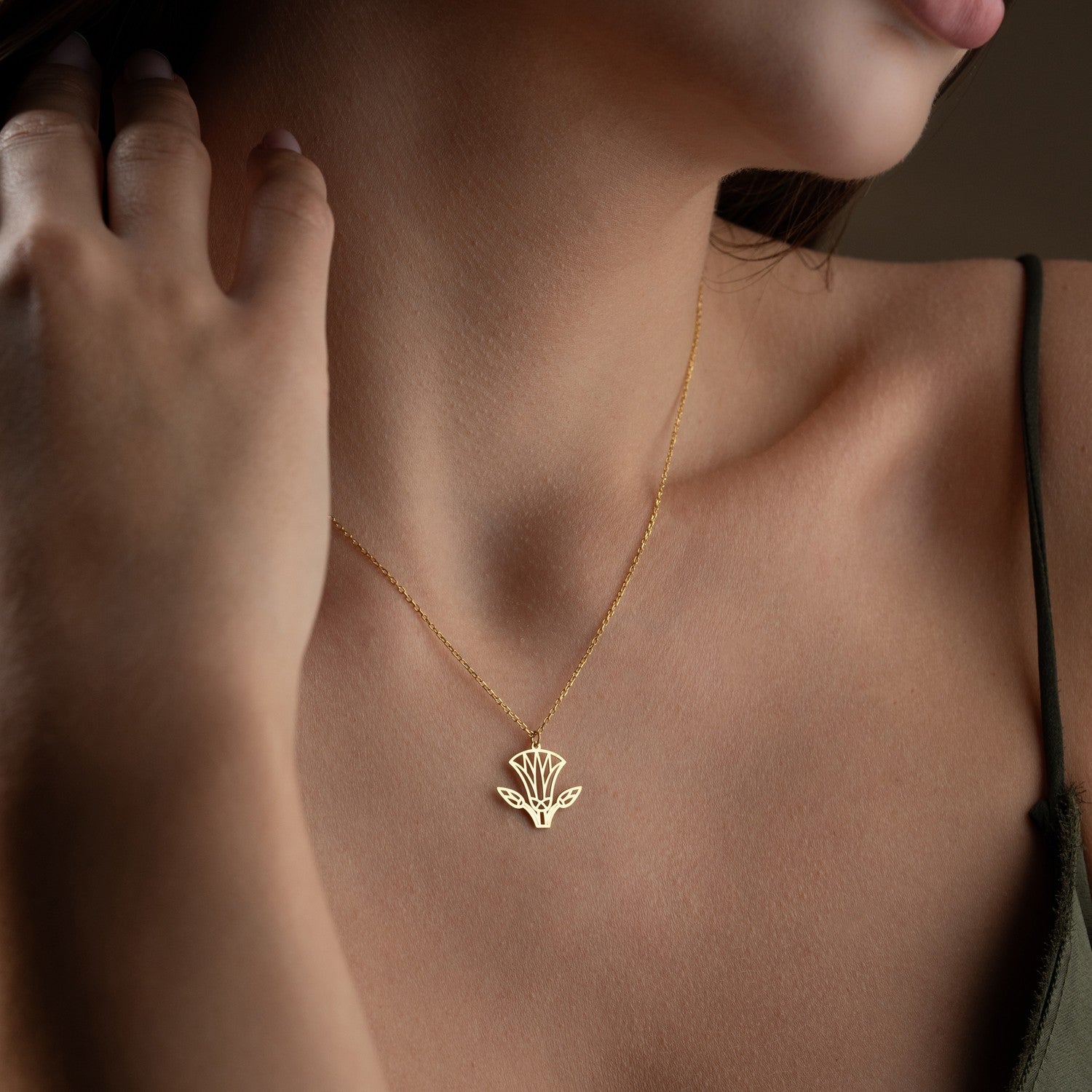 Lotus Necklace | Symbol of Rebirth Gift