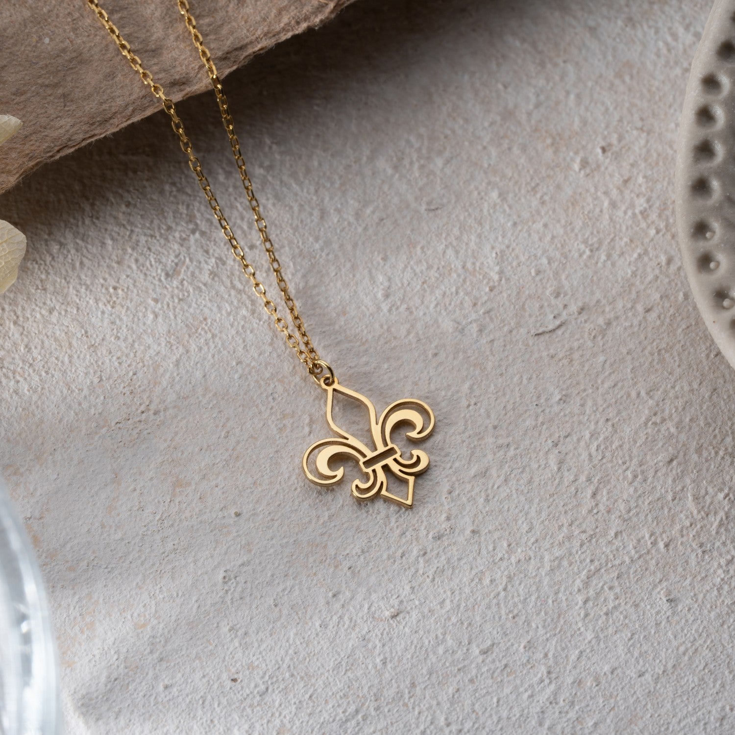 Fleur de Lis Necklace | Symbol of Purity & Faith Gift