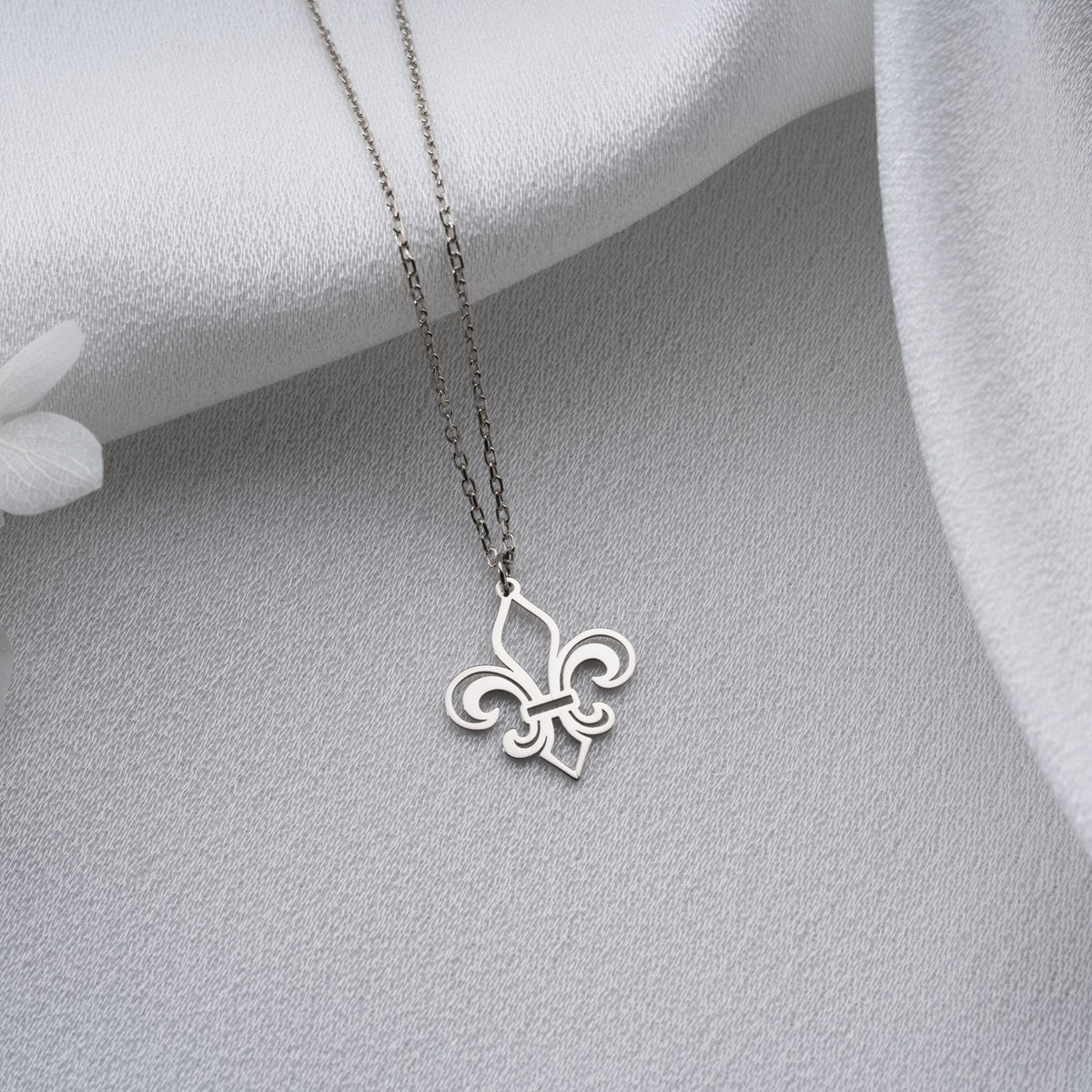 Fleur de Lis Necklace | Symbol of Purity & Faith Gift