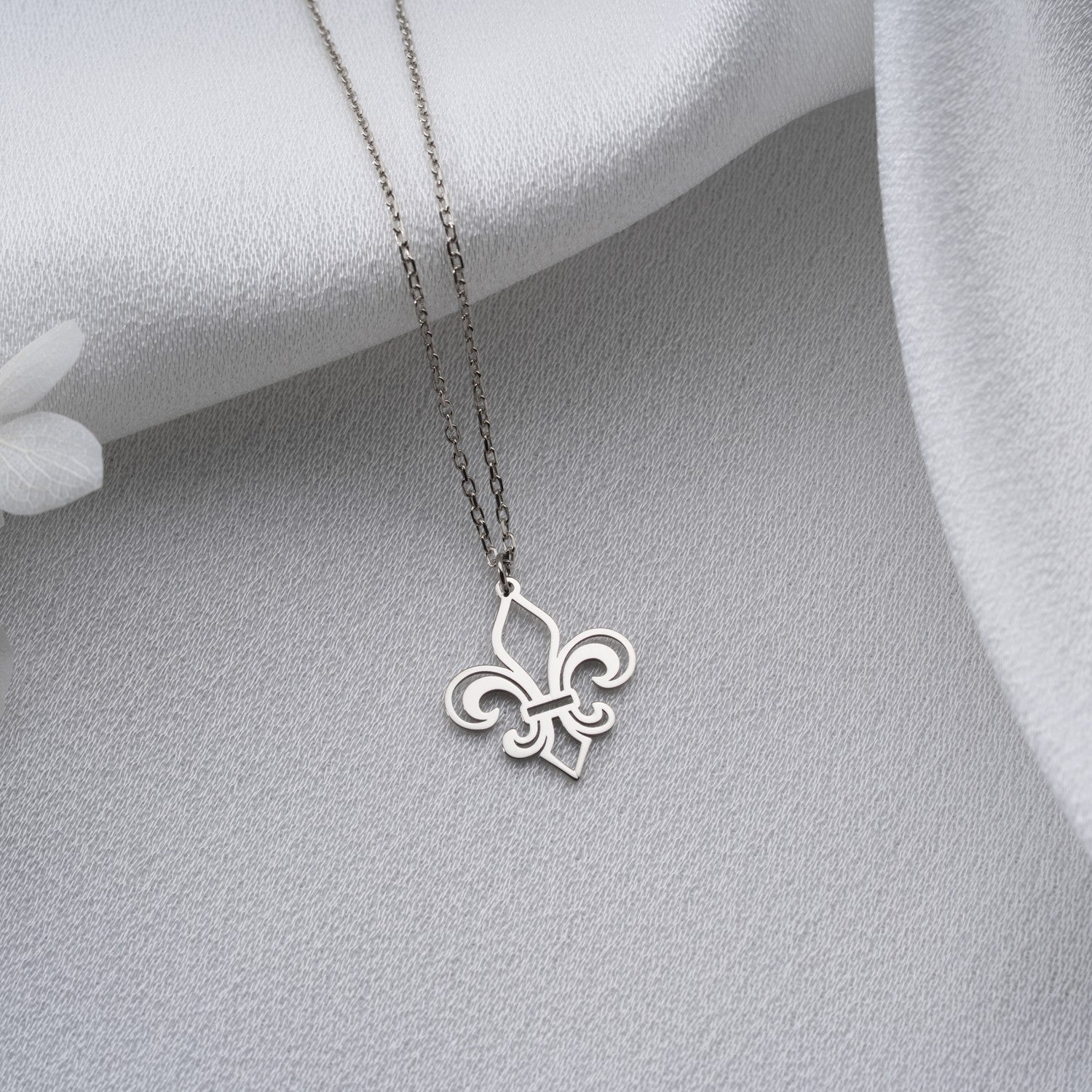 Fleur de Lis Necklace | Symbol of Purity & Faith Gift