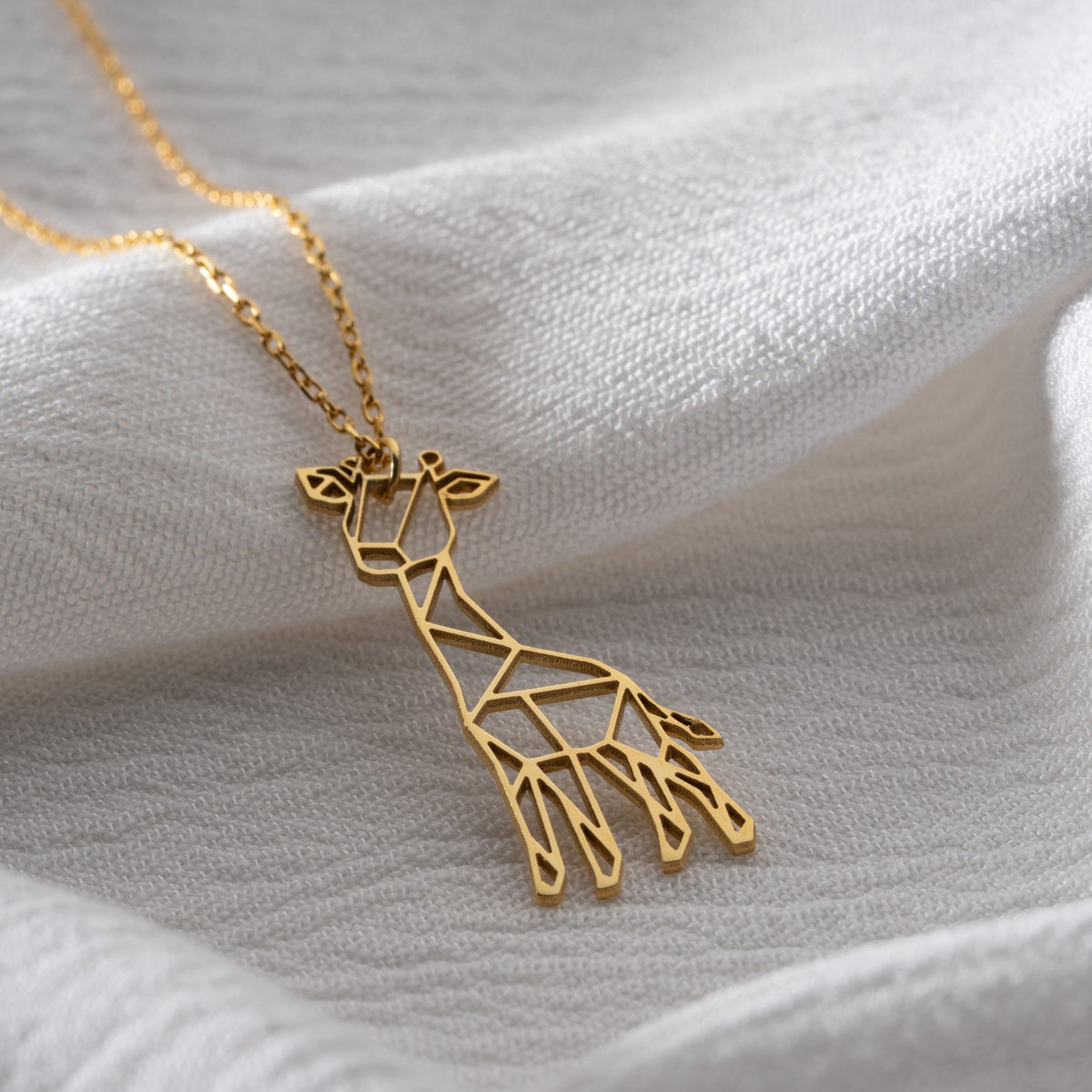 Geometric Giraffe Necklace | &quot;Stand Tall&quot; Gift