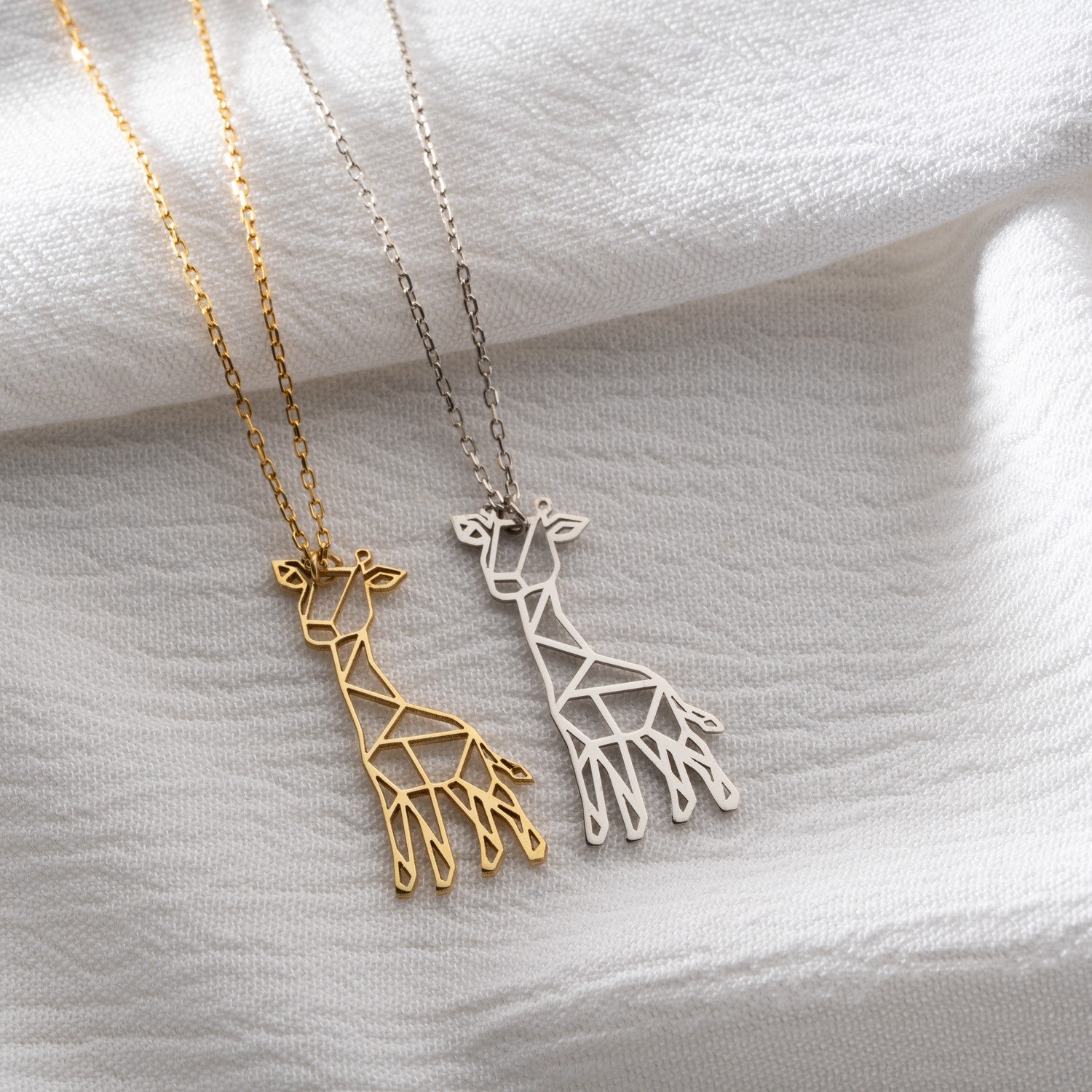 Geometric Giraffe Necklace | "Stand Tall" Gift