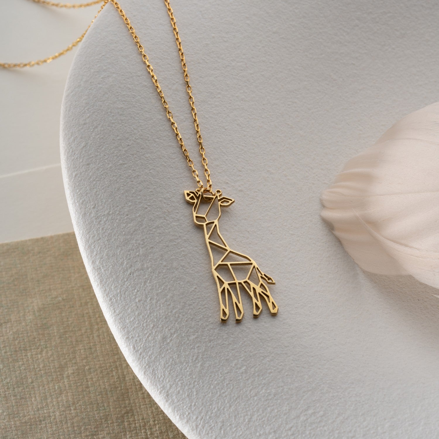 Geometric Giraffe Necklace | "Stand Tall" Gift
