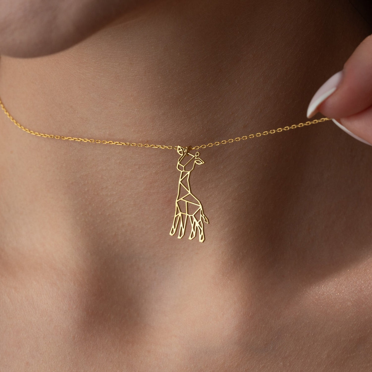 Geometric Giraffe Necklace | "Stand Tall" Gift