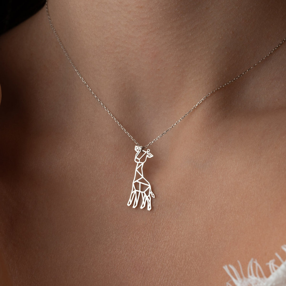Geometric Giraffe Necklace | "Stand Tall" Gift