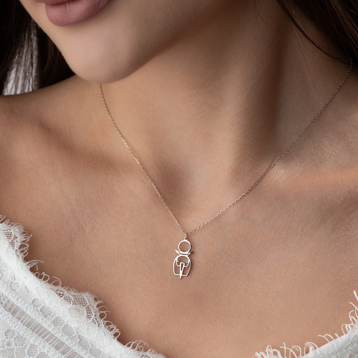 Goddess Tanit Symbol Necklace | Ancient Carthage Gift