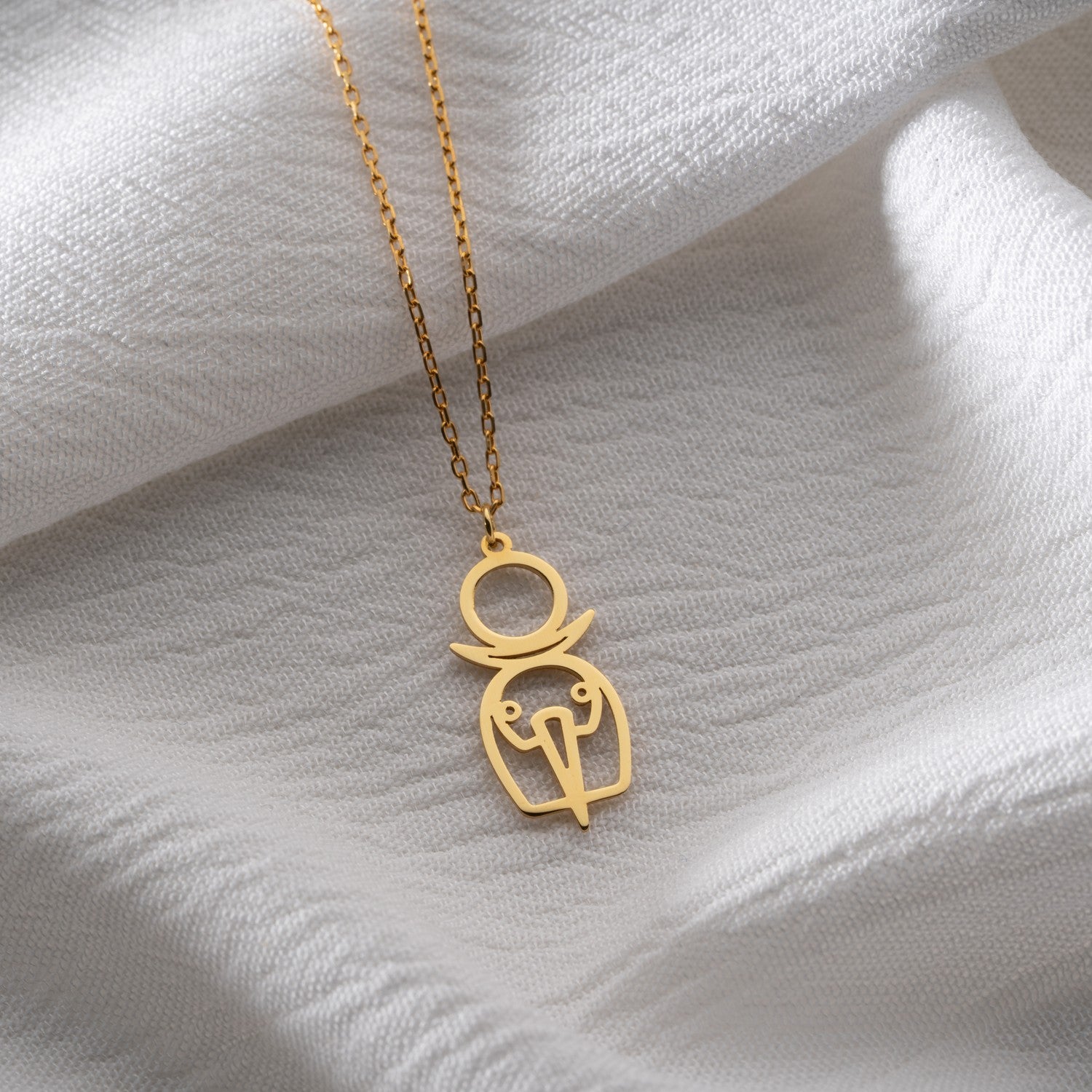 Goddess Tanit Symbol Necklace | Ancient Carthage Gift