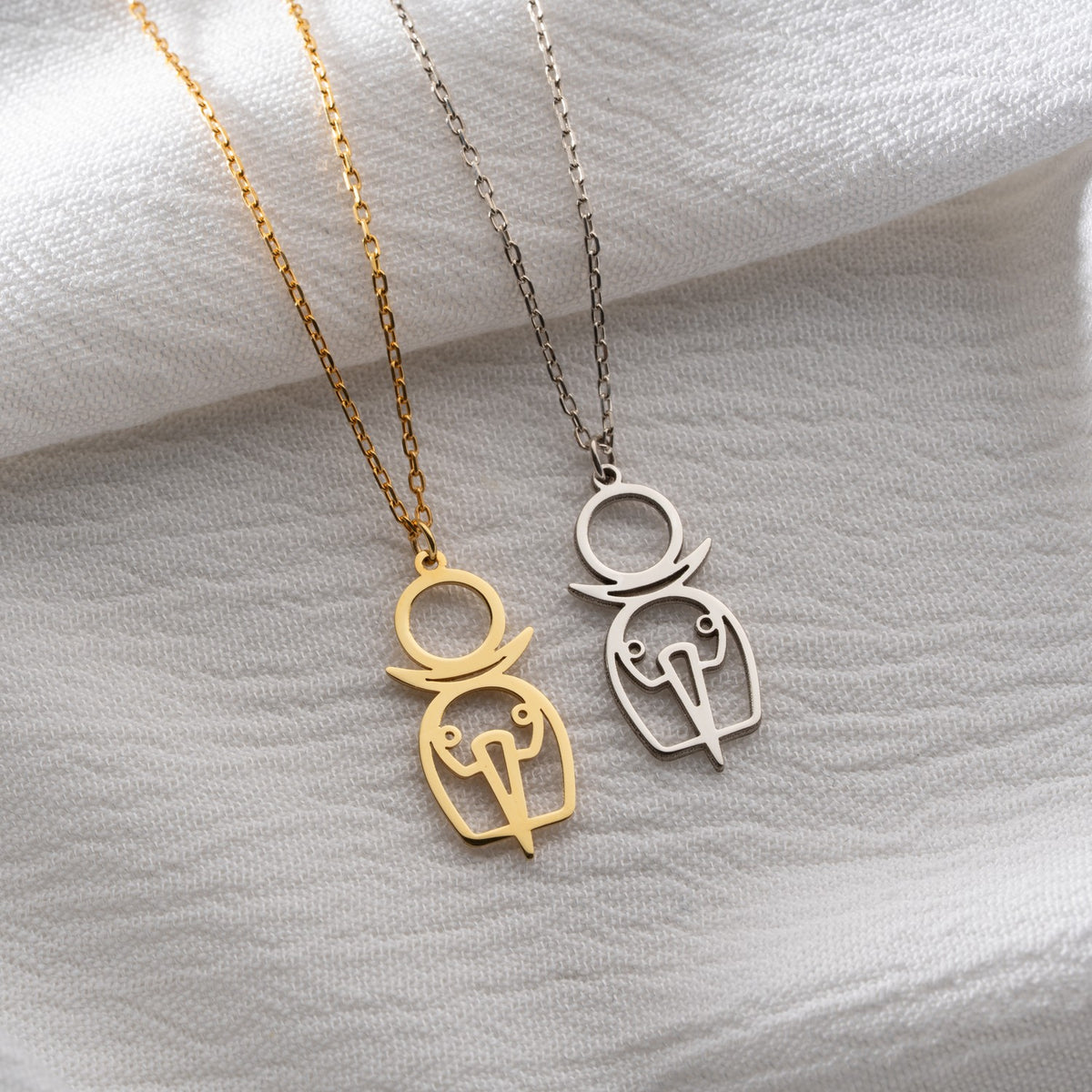 Goddess Tanit Symbol Necklace | Ancient Carthage Gift