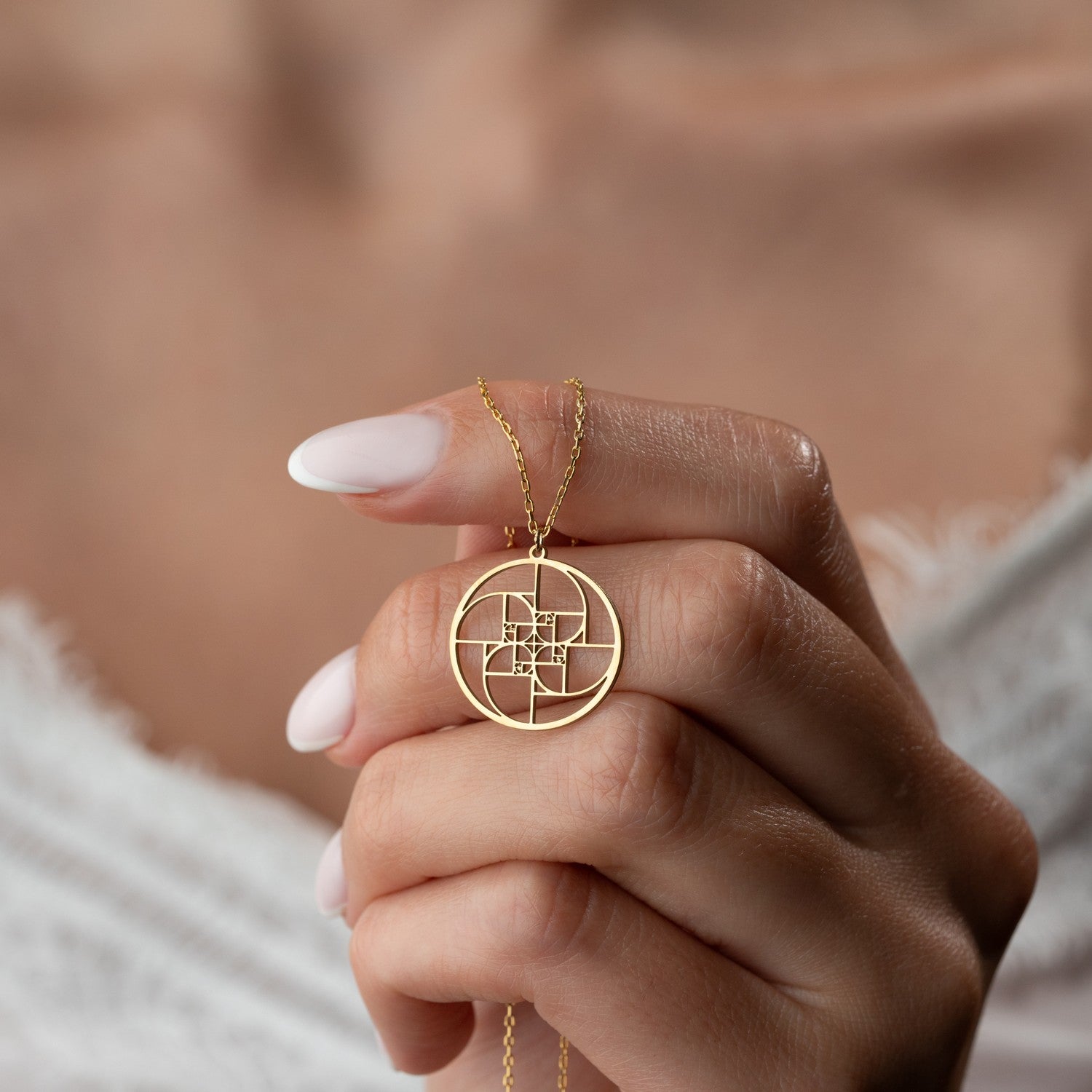 Golden Ratio Fibonacci Necklace | Gift for Mathematician
