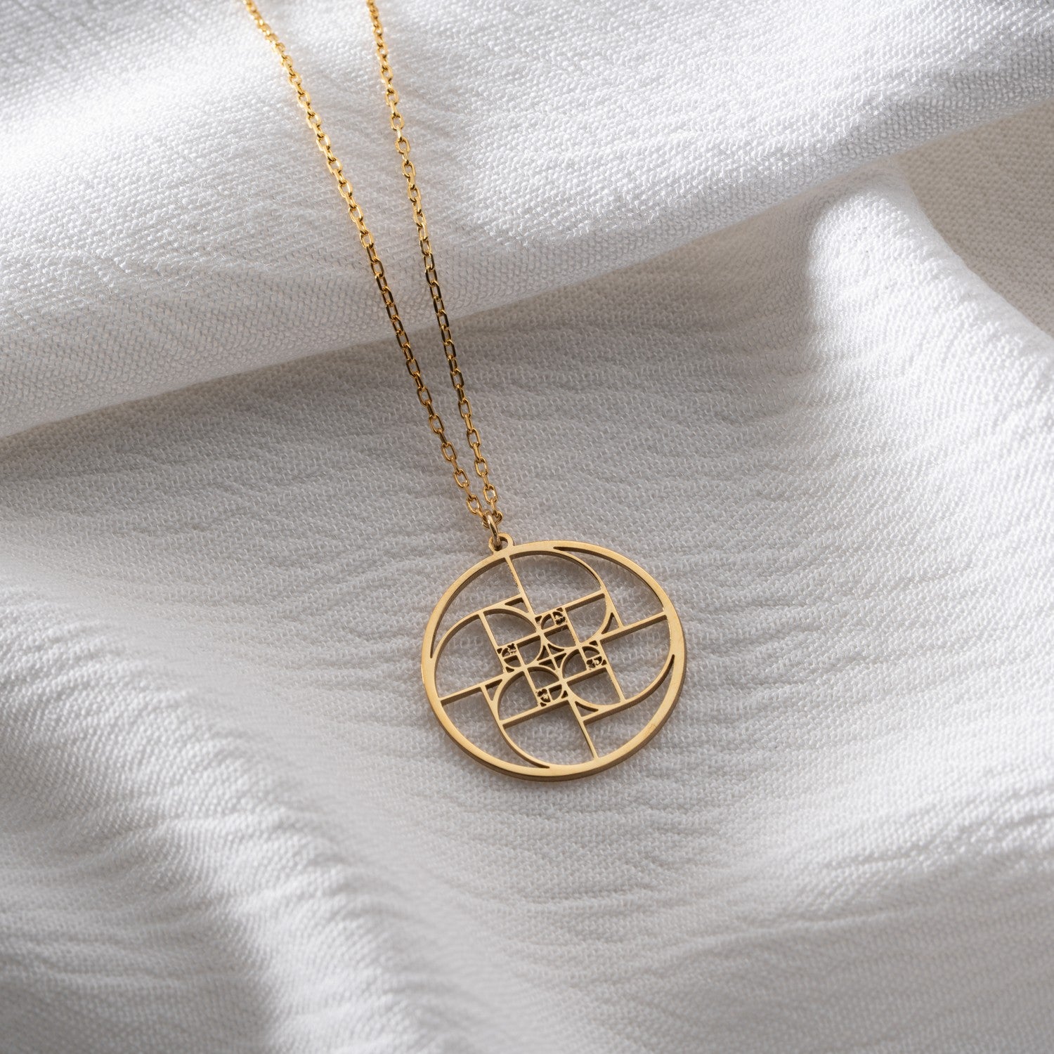 Golden Ratio Fibonacci Necklace | Gift for Mathematician