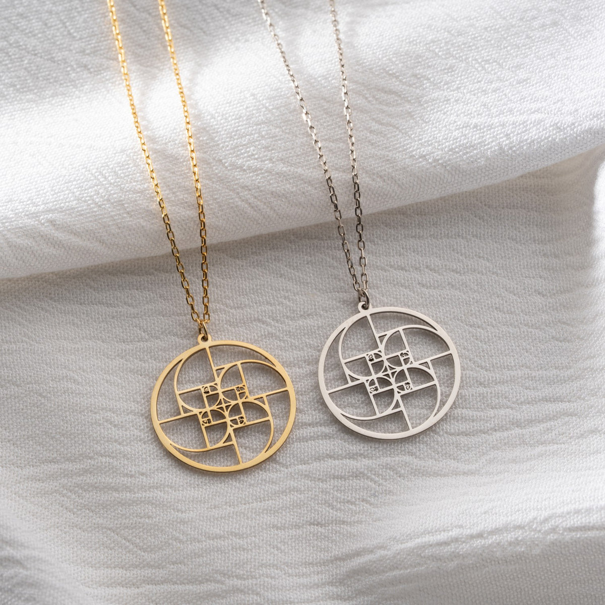 Golden Ratio Fibonacci Necklace | Gift for Mathematician