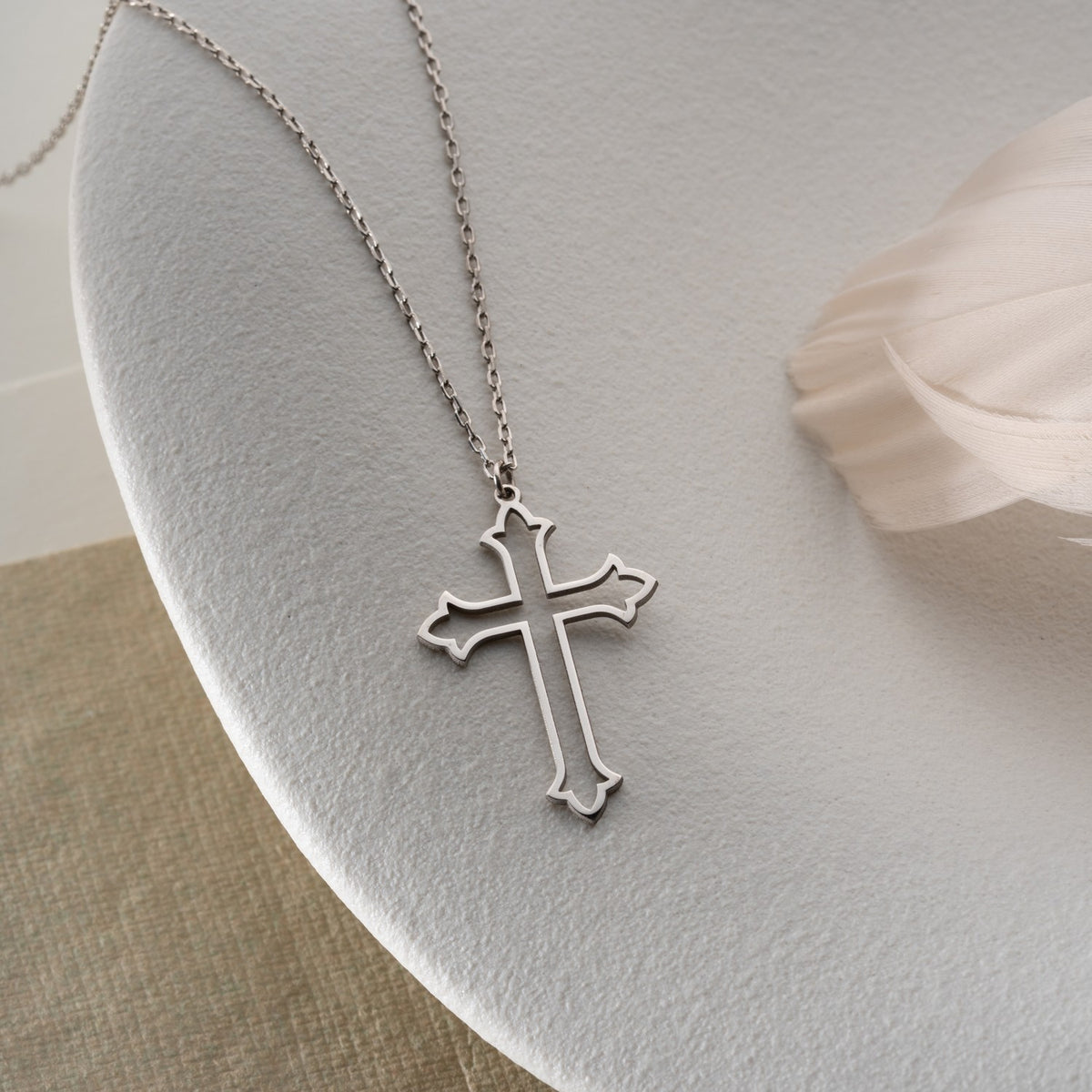 Gothic Cross Necklace | Faith Gift for Her