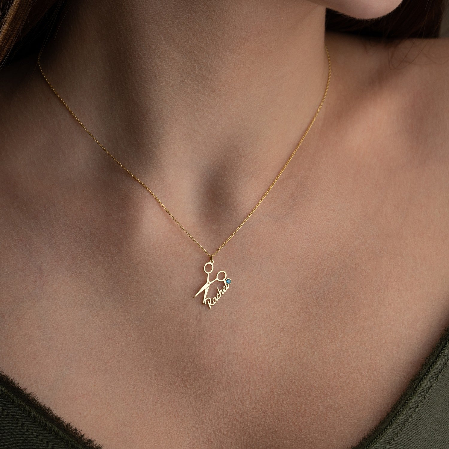 Hair Stylist Name Necklace | Gift for Hairdresser