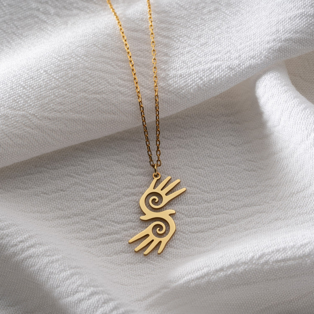 Healer&#39;s Hand Symbol Necklace | Gift for Reiki Healer