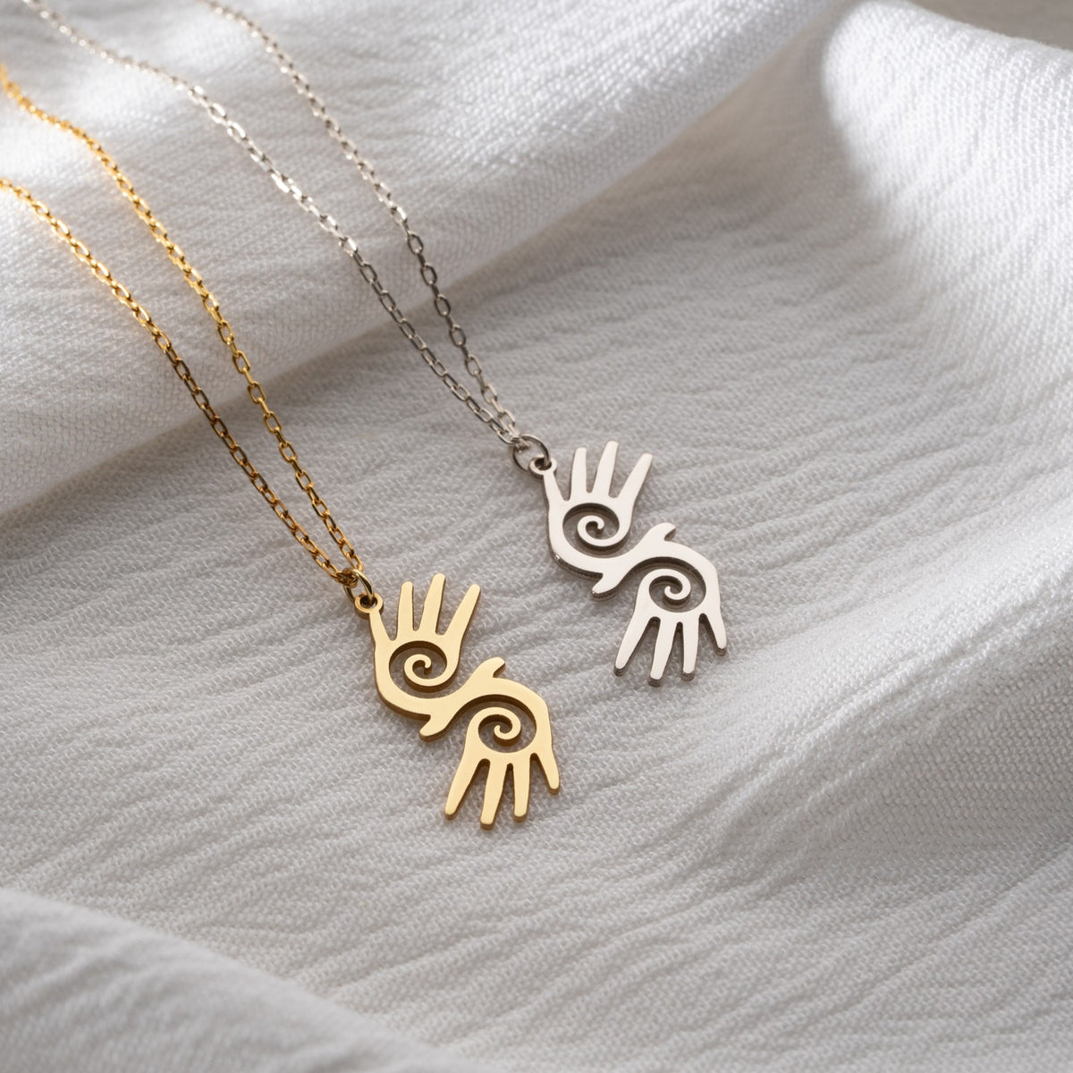 Healer's Hand Symbol Necklace | Gift for Reiki Healer