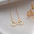 Infinity Bike Necklace