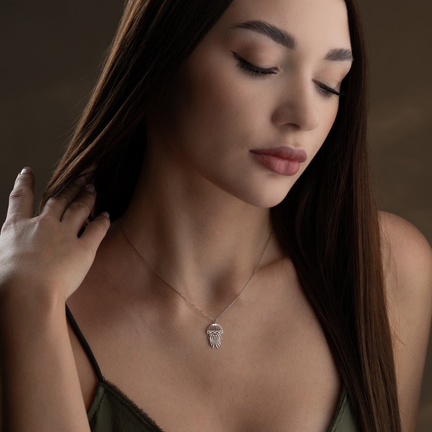 Jellyfish Necklace | Gift for Sea Lover