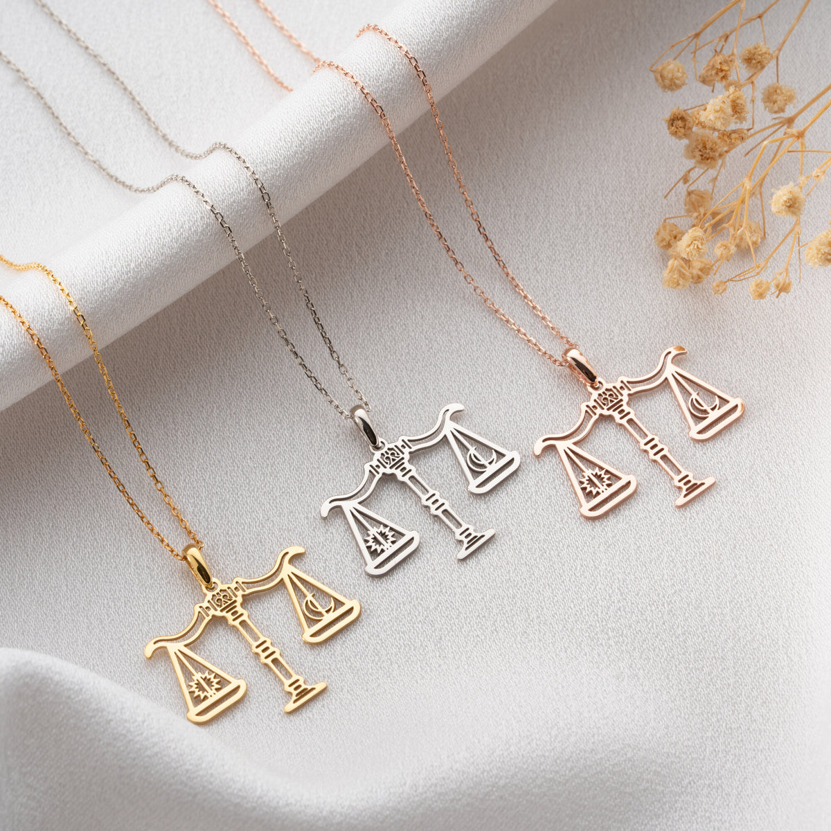 Law Scale of Justice Necklace