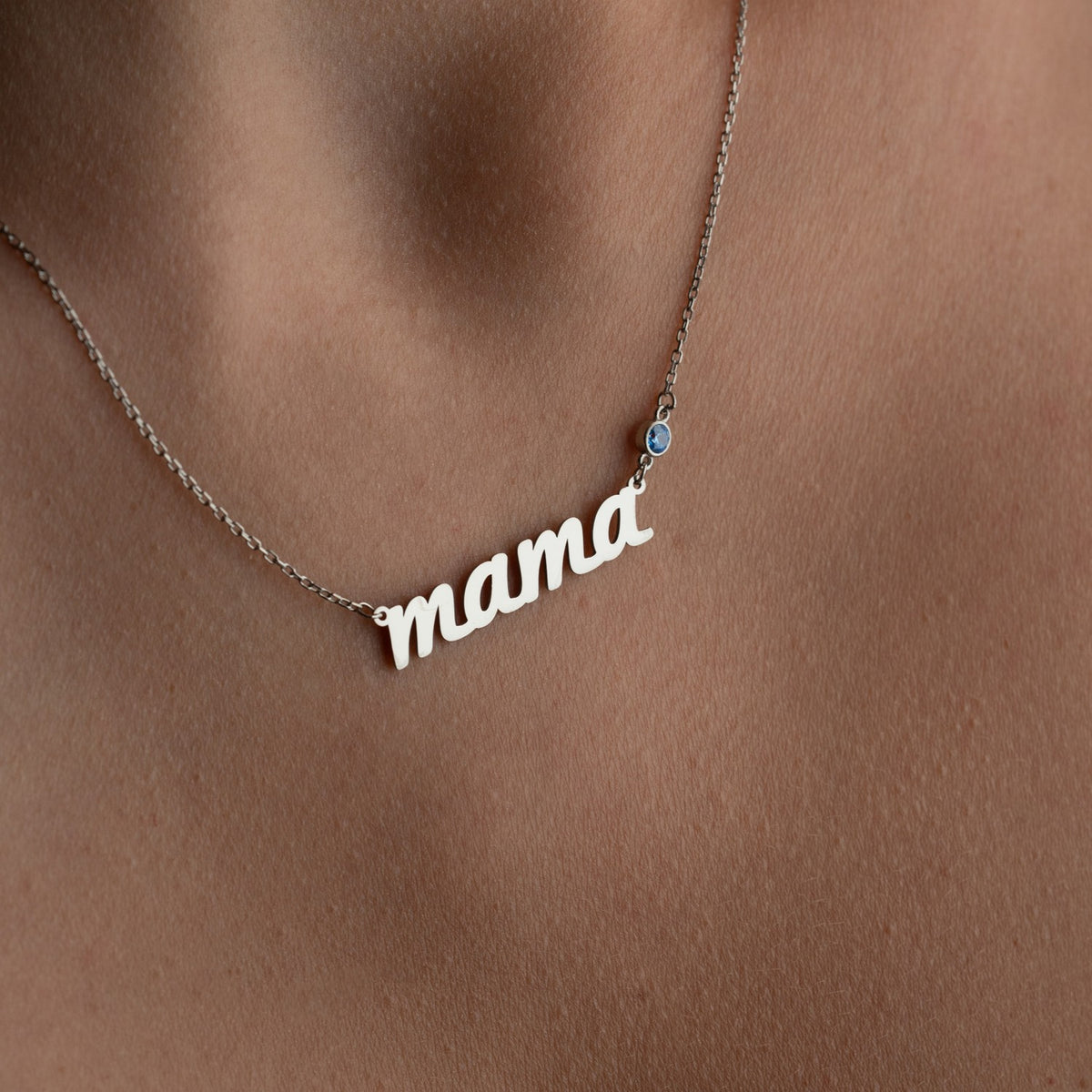 Mama Necklace with Birthstone | New Mum Gift