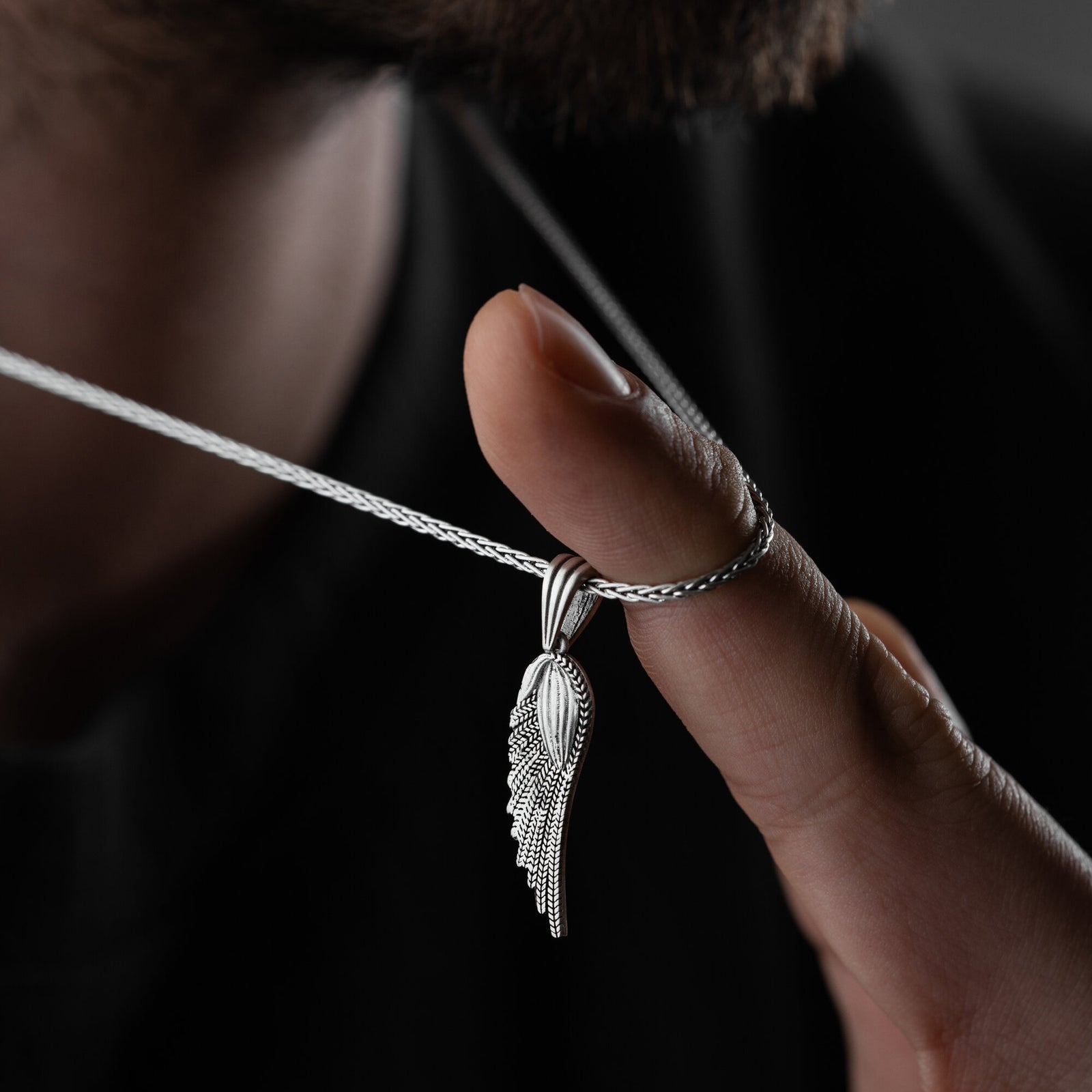 Angel Wing Necklace For Men