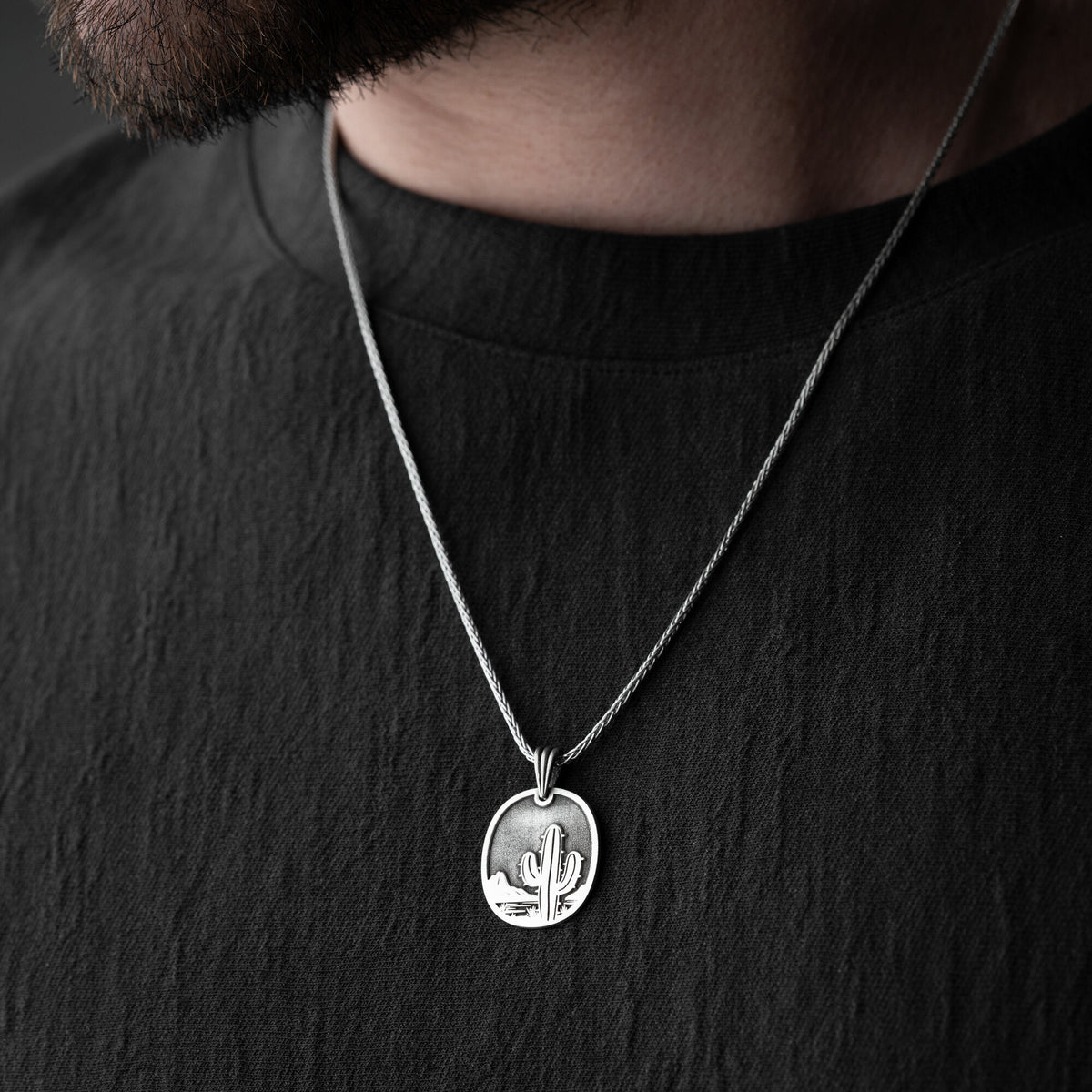 Cactus Necklace For Men