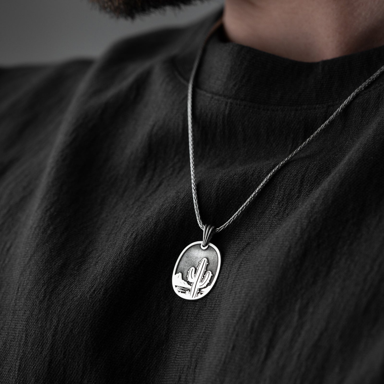 Cactus Necklace For Men