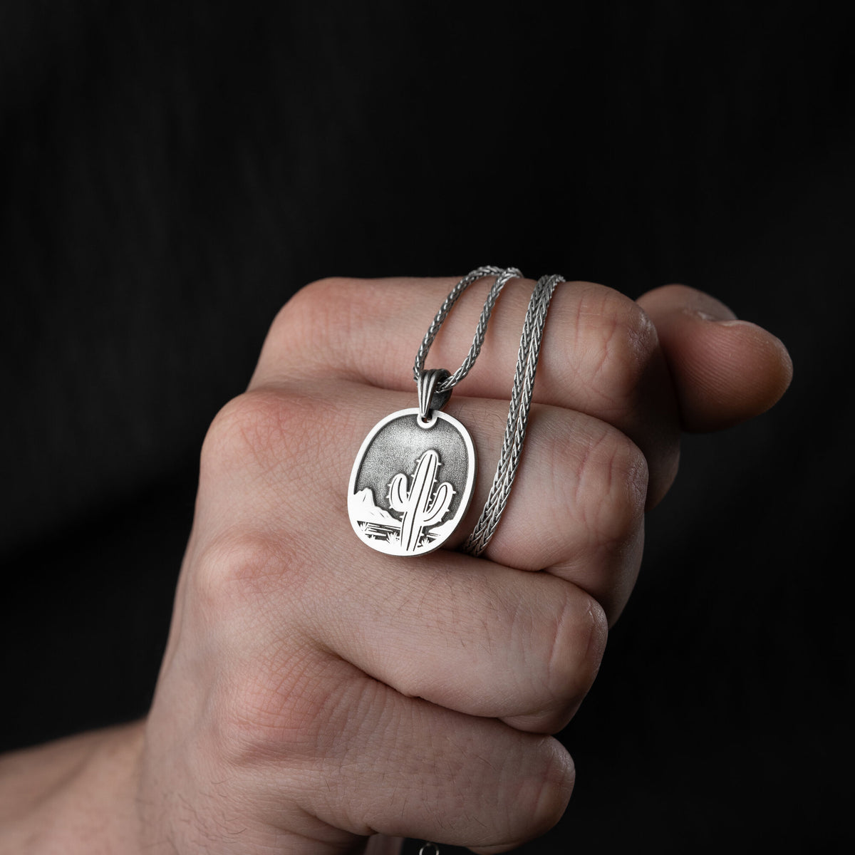 Cactus Necklace For Men