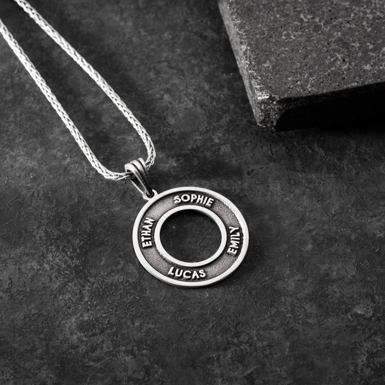 Men’s Personalised Family Necklace