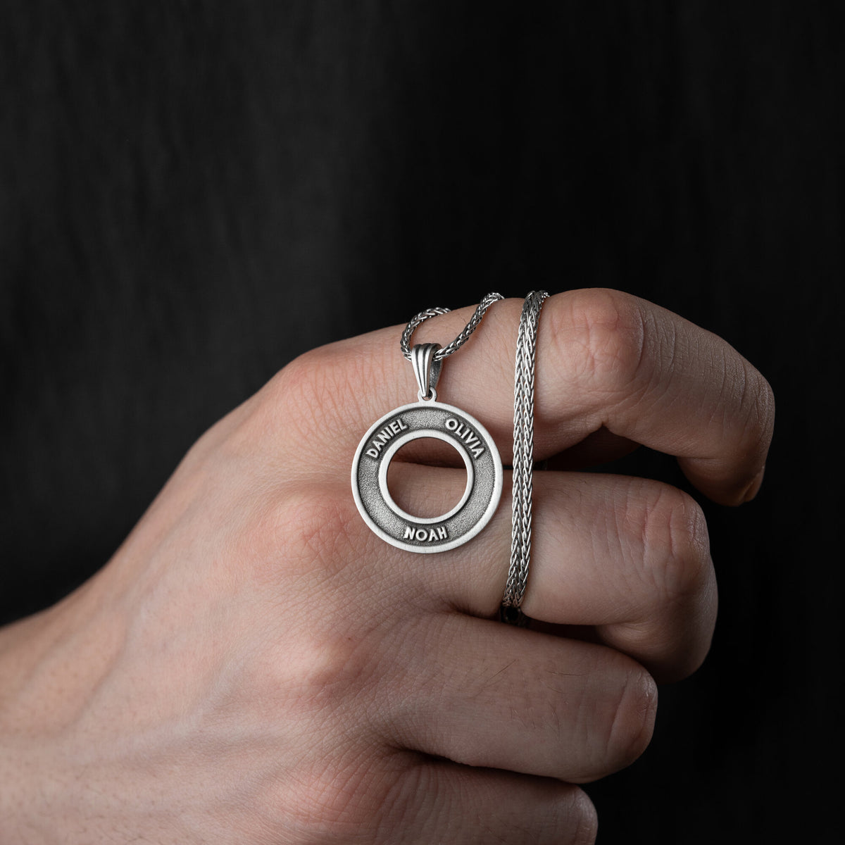 Men’s Personalised Family Necklace