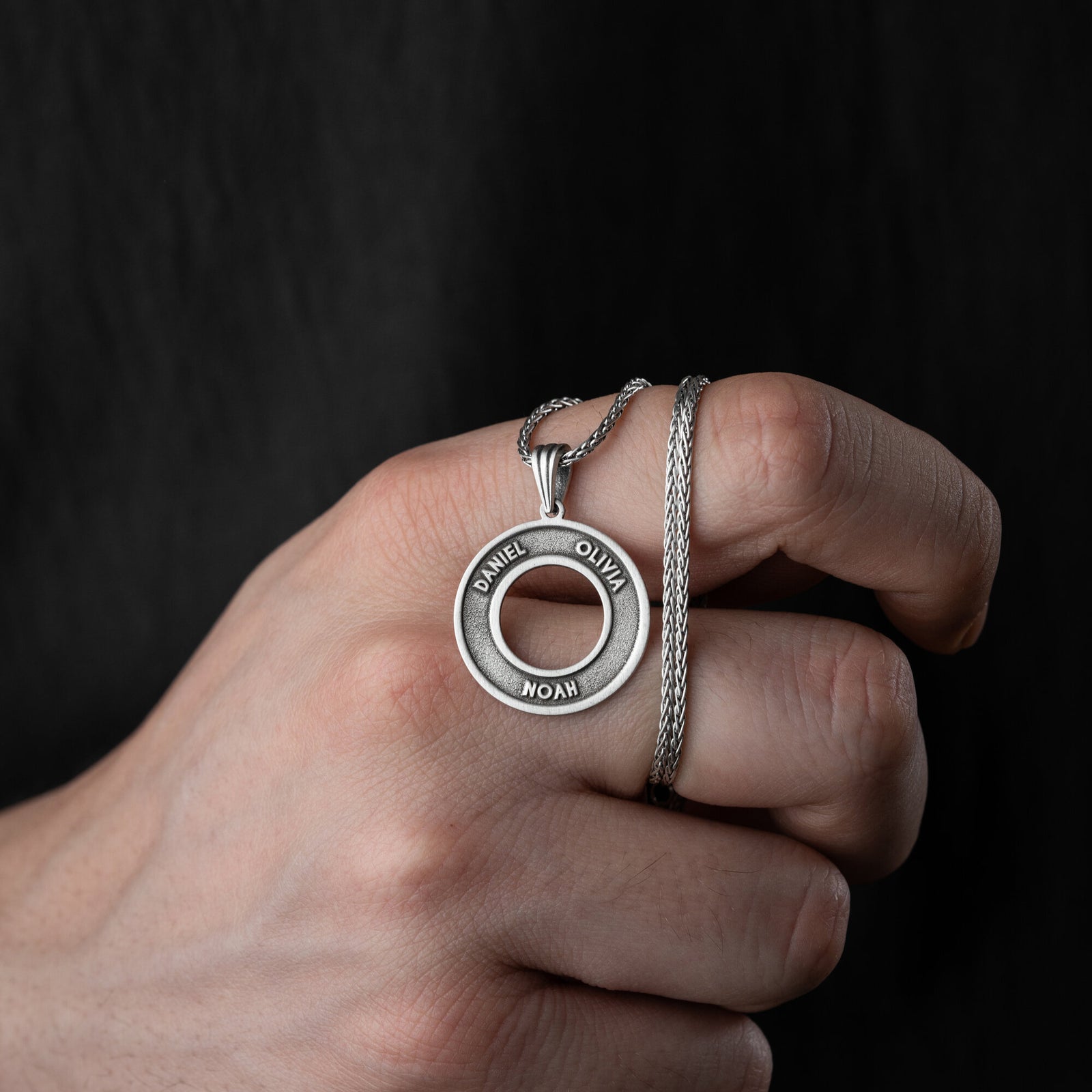 Men’s Personalised Family Necklace