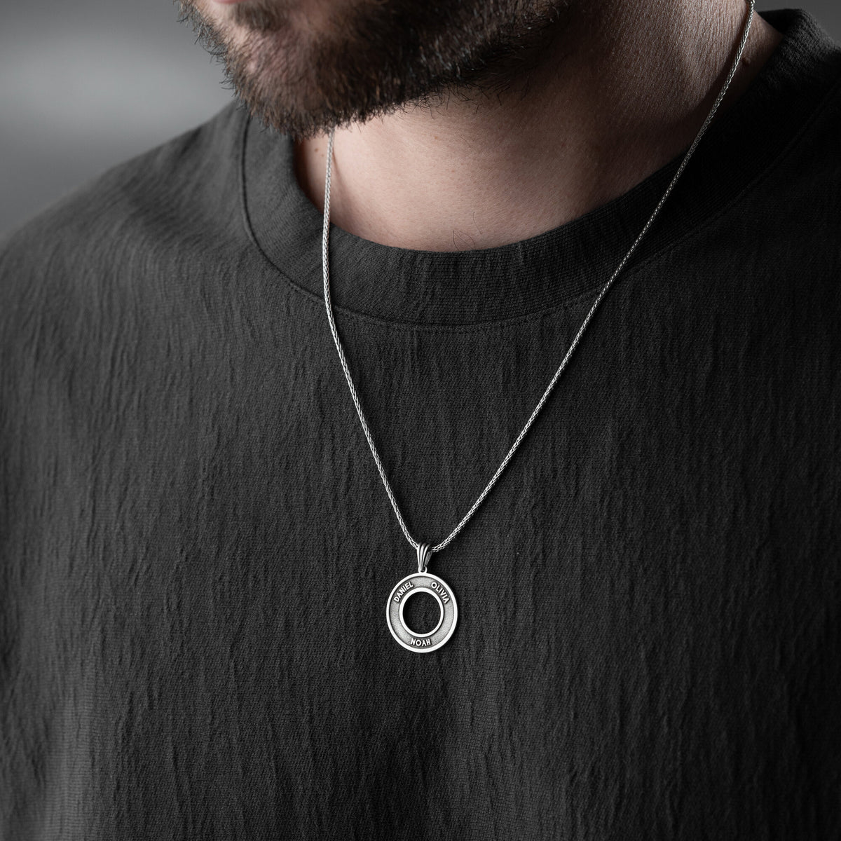 Men’s Personalised Family Necklace