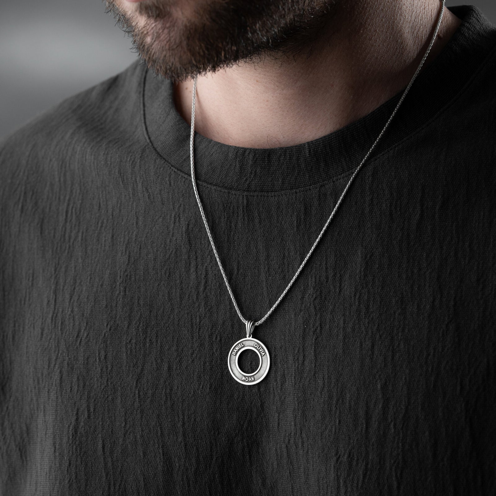 Men’s Personalised Family Necklace