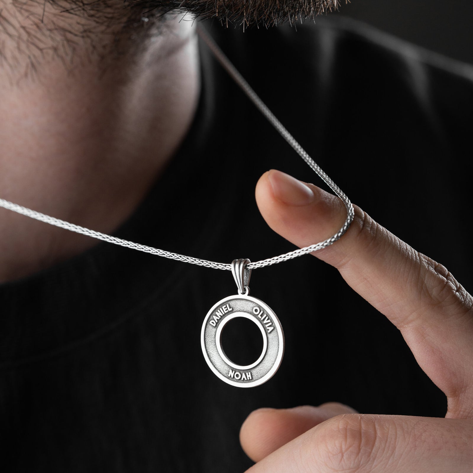 Men’s Personalised Family Necklace