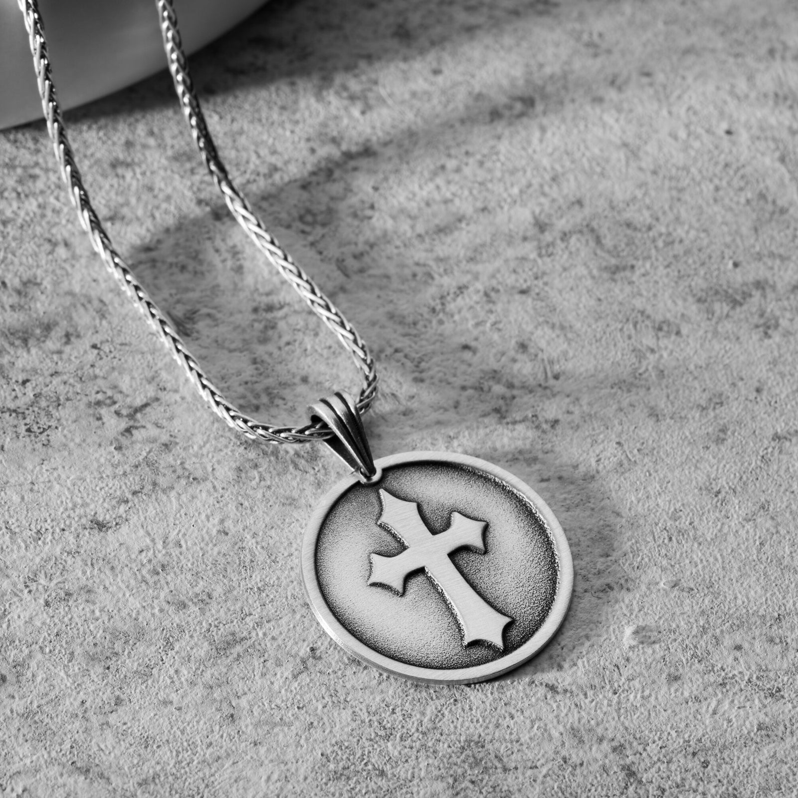Guardian Cross Necklace For Men